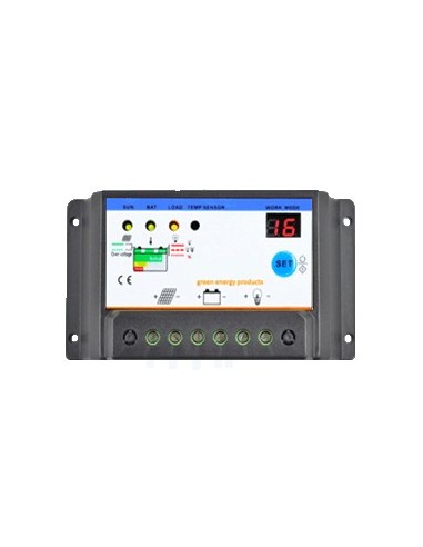Regulador 10A/12-24V de carga SOLAR10-LED