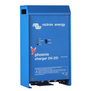 Cargador de batería 24V/16A (2+1) 120-240V Victron Phoenix