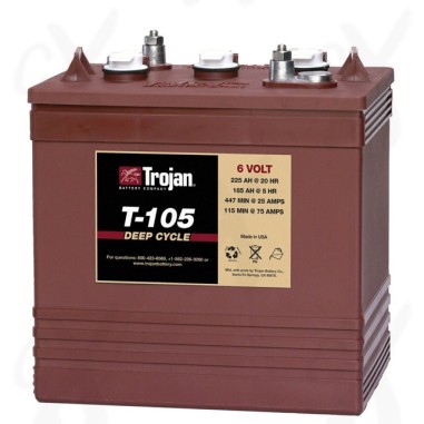 Batería Trojan T-105 6V/250Ah C100