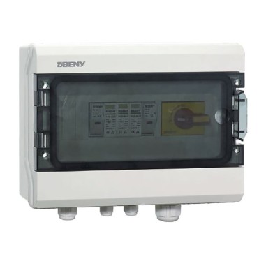 Caja combinadora con protecciones 1 String, disyuntor 32A, 1000 vdc, fusibles 15A, BENY