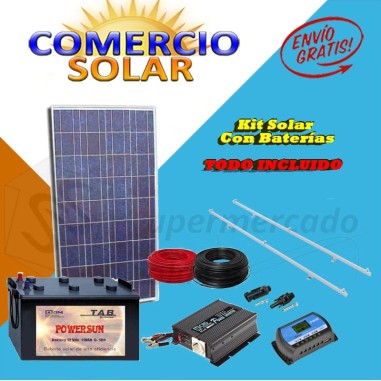 Sequía béisbol Cartero Kit solar con baterías 480W/720W 12V